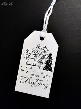 Geschenkanhänger Karte Merry Christmas